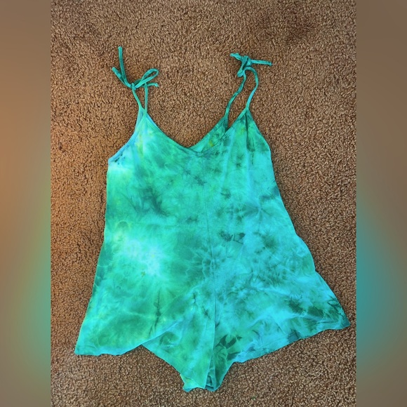 Jungmaven Pants - 🌿Organic🌀Reiki Infused Psychedelic Tie Dye Jungmaven Hemp Sespe Short Romper